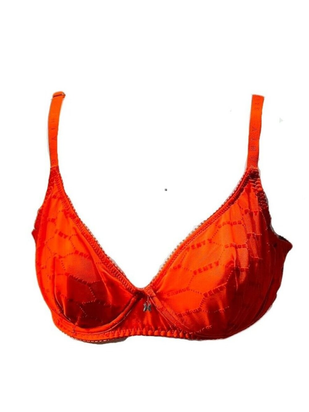 Savage X Fenty Red Lace Under wire Bra Size 32C